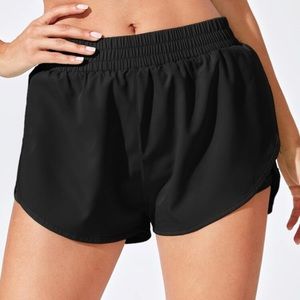 Black athletic shorts